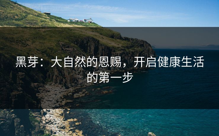 黑芽:大自然的恩赐,开启健康生活的第一步 黑芽:大自然的恩赐,开启健康生活的第一步